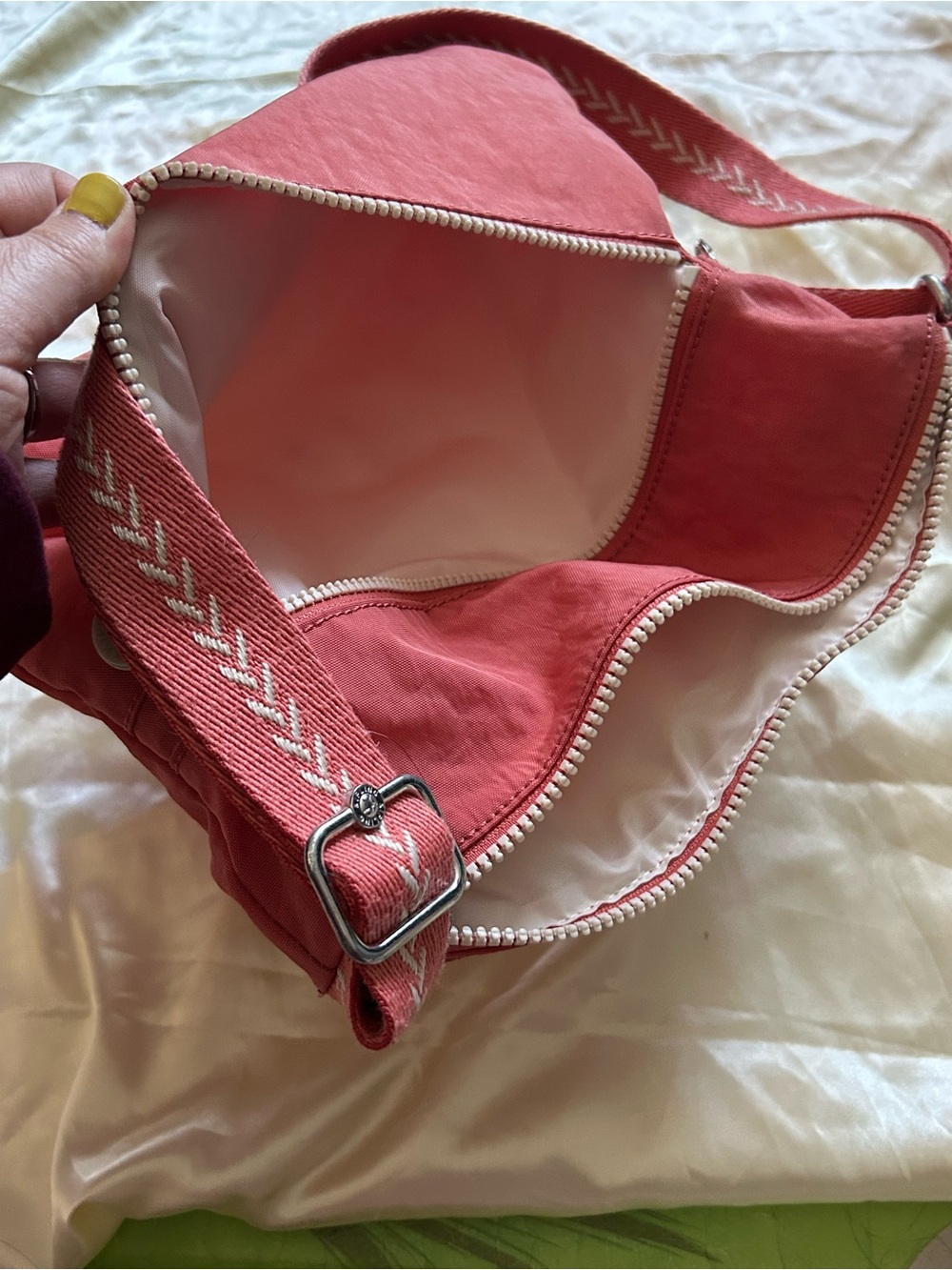 Coral Kipling Crossbody Bag - Picture 7 of 10